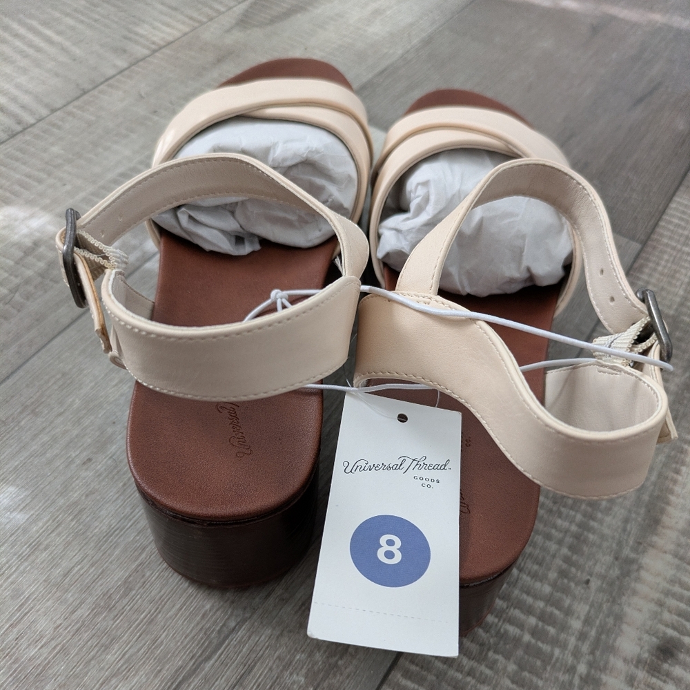 Universal Thread Billi Platform Sandals Vegan 8 N… - image 5